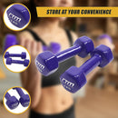 2kg Dumbbells Pair PVC Hand Weights Rubber Coated-8