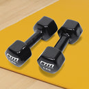5kg Dumbbells Pair PVC Hand Weights Rubber Coated-5