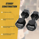 5kg Dumbbells Pair PVC Hand Weights Rubber Coated-9