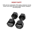 5kg Dumbbells Pair PVC Hand Weights Rubber Coated-10