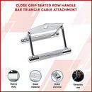 Close Grip Seated Row Handle – Triangle Cable Attachment Bar for Gym Machines-2