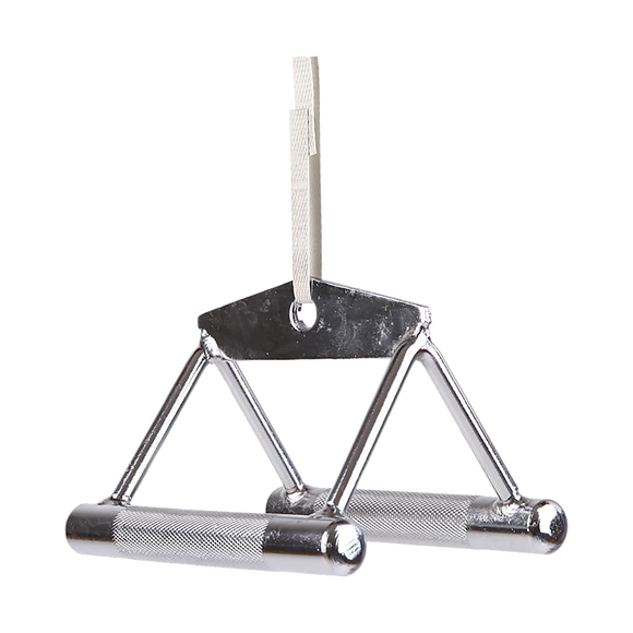 Close Grip Seated Row Handle – Triangle Cable Attachment Bar for Gym Machines