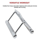 Close Grip Seated Row Handle – Triangle Cable Attachment Bar for Gym Machines-10