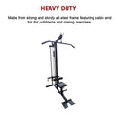 Lat Pulldown Low Row Fitness Machine – Home Gym Strength Trainer-9