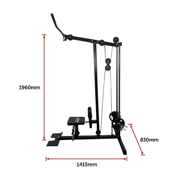 Lat Pulldown Low Row Fitness Machine – Home Gym Strength Trainer