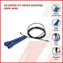 5x CrossFit Speed Skipping Rope Wire – Adjustable Jump Ropes for Fitness & Boxing-2