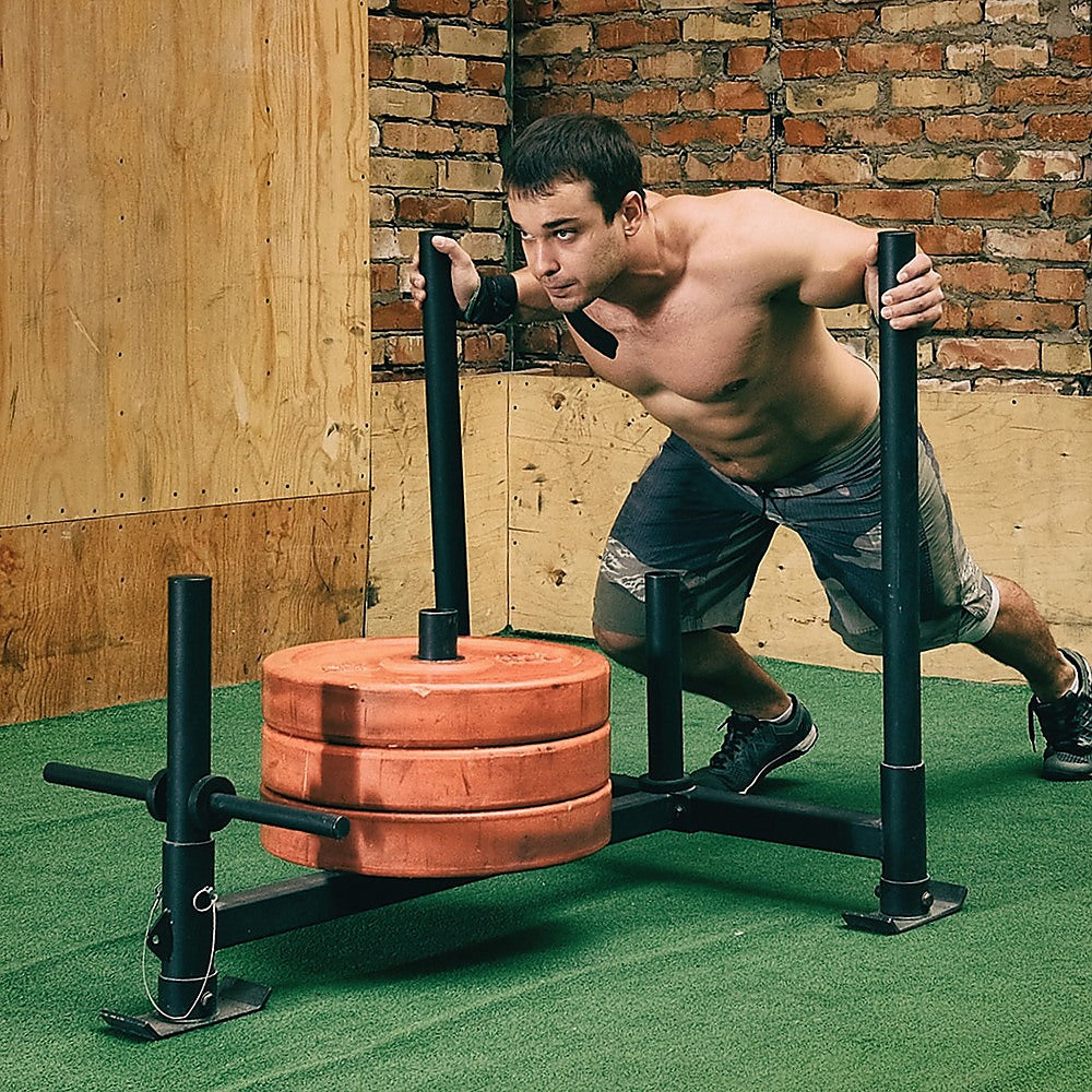 Heavy Duty Gym Sled with Harness - 0