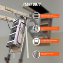 Deluxe Aluminium Attic Loft Ladder - 2700mm to 3050mm-7