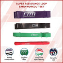 Super Resistance Loop Band Workout Set-3