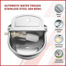 Automatic Water Trough Stainless Steel 304 Bowl-2