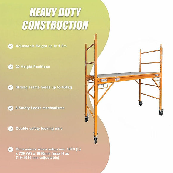 Mobile Safety High Scaffold / Ladder Tool -450KG