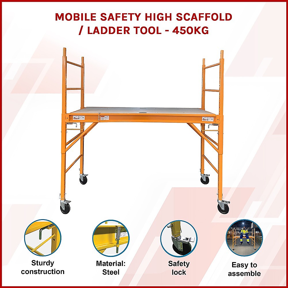 Mobile Safety High Scaffold / Ladder Tool -450KG