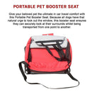 Dog Pet Car Booster Seat with Safety Harness Carrier Portable Travel Seat for Small Pets-6