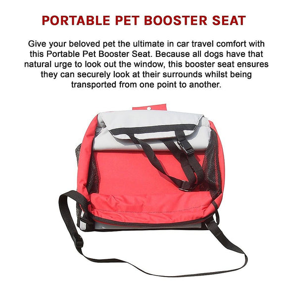 Dog Pet Car Booster Seat with Safety Harness Carrier Portable Travel Seat for Small Pets