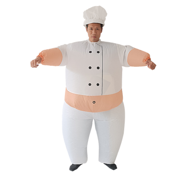 CHEF Fancy Dress Inflatable Suit -Fan Operated Costume