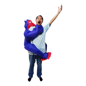 GORILLA Fancy Dress Inflatable Suit -Fan Operated Costume