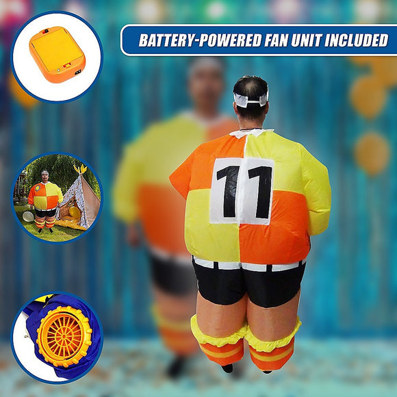 FOOTBALL Fancy Dress Inflatable Suit -Fan Operated Costume