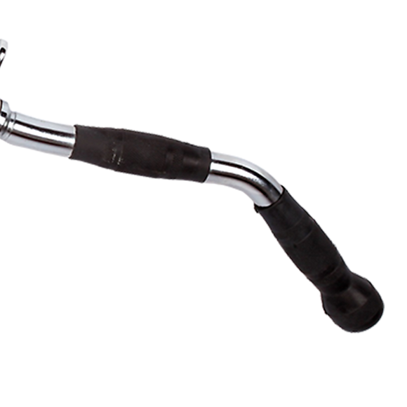 Randy & Travis Rubber-Coated Revolving Curl Row Bar Attachment for Gyms