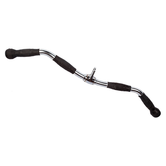 Randy & Travis Rubber-Coated Revolving Curl Row Bar Attachment for Gyms
