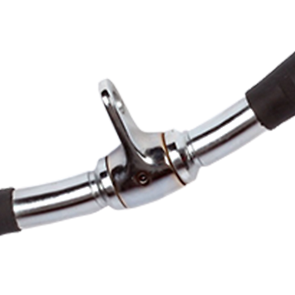 Randy & Travis Rubber-Coated Revolving Curl Row Bar Attachment for Gyms