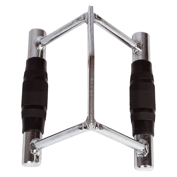 Rubber-Coated Close Grip Triangle Attachment for Lat Pulldown
