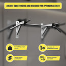 Wall Mounted Chin Up Pull Up Bar – Heavy Duty Home Gym Strength Training-5