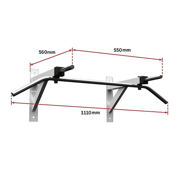 Wall Mounted Chin Up Pull Up Bar – Heavy Duty Home Gym Strength Training