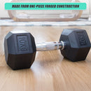 10KG Commercial Rubber Hex Dumbbell Gym Weight-7