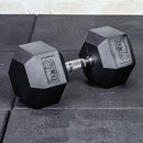 25KG Commercial Rubber Hex Dumbbell Gym Weight-2