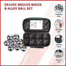 Deluxe Boules Bocce 8 Alloy Ball Set-5