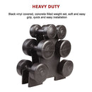 12kg Dumbbell Weights Set with Rack for Home Gym Training-6