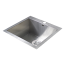 530x505mm Handmade 1.2mm Stainless Steel Topmount Kitchen Sink with Waste-4