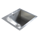 530x505mm Handmade 1.2mm Stainless Steel Topmount Kitchen Sink with Waste-9