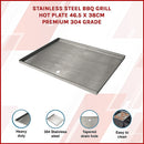 Stainless Steel BBQ Grill Hot Plate 46.5 x 38CM Premium 304 Grade-3