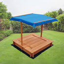 Kids Wooden Toy Sandpit with Canopy-8