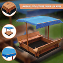 Kids Wooden Toy Sandpit with Canopy-10