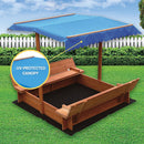 Kids Wooden Toy Sandpit with Canopy-9
