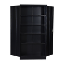 Two-Door Shelf Office Gym Filing Storage Locker Cabinet Safe-4