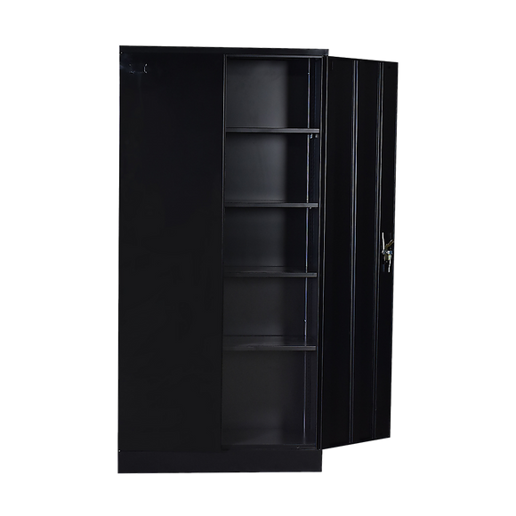 Two-Door Shelf Office Gym Filing Storage Locker Cabinet Safe