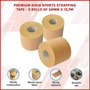 Premium Rigid Sports Strapping Tape - 3 Rolls of 50mm X 13.7M-3
