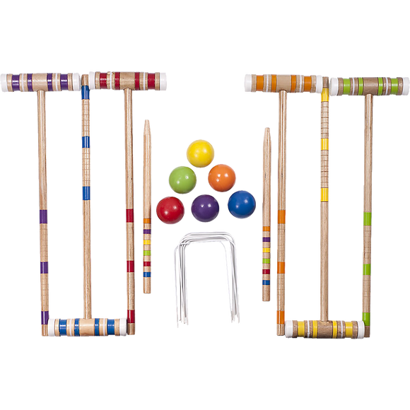 Croquet Set For Up To 6 Players Complete Outdoor Lawn Game Set For Family Gatherings And Events