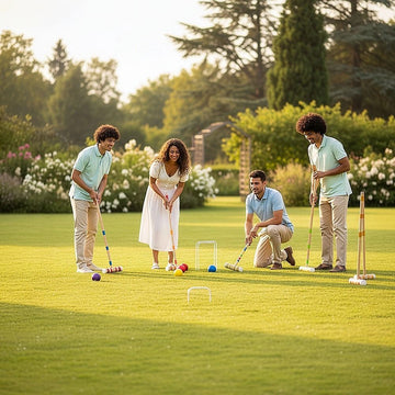 Croquet Set For Up To 6 Players Complete Outdoor Lawn Game Set For Family Gatherings And Events - 0