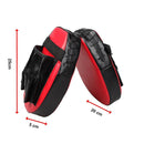 2 x Thai Boxing Punch Focus Gloves Kit Training Red & Black-11