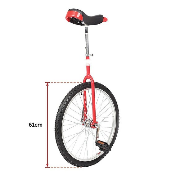 24 Inch Pro Circus Unicycle for Performance Training Indoor Show Use
