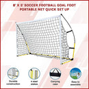 8' x 5' Soccer Football Goal Foot Portable Net Quick Set Up-5