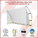 8' x 5' Soccer Football Goal Foot Portable Net Quick Set Up-3