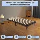 Single Metal Bed Frame - Bedroom Furniture-9