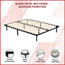 Queen Metal Bed Frame - Bedroom Furniture-5