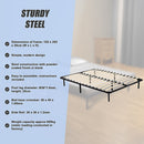 Queen Metal Bed Frame - Bedroom Furniture-11