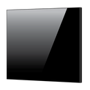 Toughened 60cm x 70cm Black Glass Kitchen Splashback-1